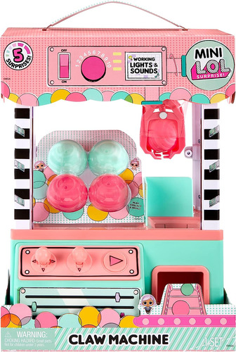 Jajaja. ¡sorpresa! Minis Claw Machine Playset Con 5 Sorpresa