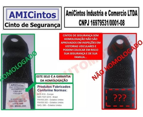 Cinto De Segurança Para Caminhão Mercedes 609 Ano 1970