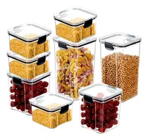 Comprar Set De 8 Frascos Herméticos Táper Organizadores De Cocina