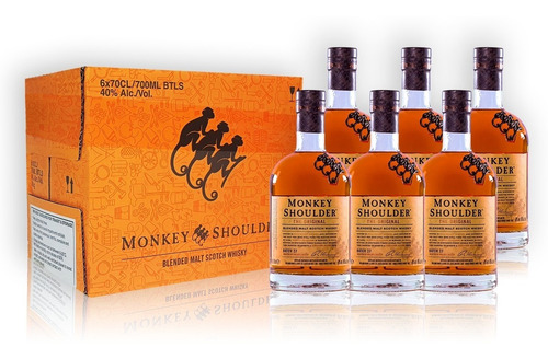 Monkey Shoulder Whisky Blended Malt Scotch Caja X6u 700ml