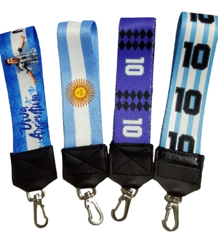 Pack2 Correas Porta Llaves-objetos Messi 10 Argentina Felisi