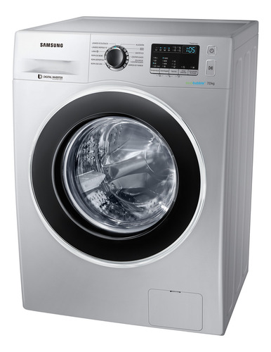Lavarropas automático Samsung WW70J4463G plata 7kg 220V