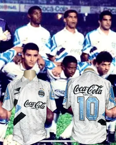 Camisa Grêmio Penalty 1993 | 1994 Dener Away Coca Cola Rara