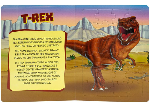 Dinossauros Em Quebra-cabeça, De (ilustrado(es) Por) Belli Studio. Editorial Todolivro Distribuidora Ltda., Capa Dura Em Português, 2020