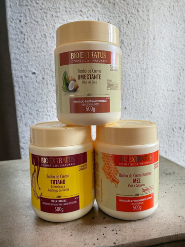 Kit Cronograma Capilar Nutr Mel + Tutano + Umectante 500 Gr