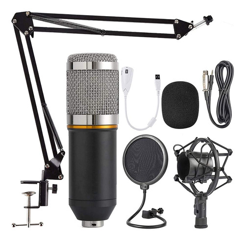 Navor Combo Microfono Condensador Kit Profesional Cardioide