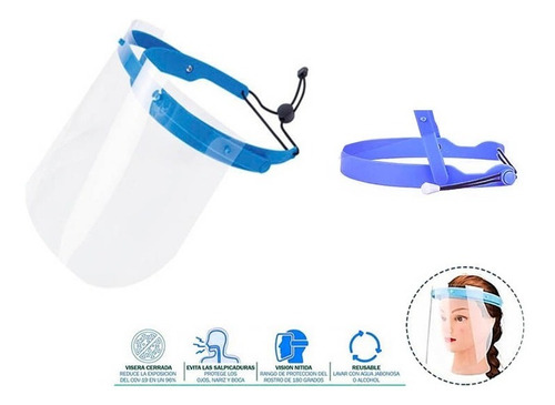 Protector Facial Visor Protección Máxima -mascarilla-careta.