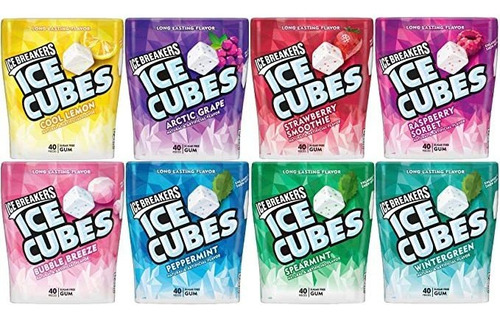 La Goma De Hielo Breakers Cubos De Hielo Sin Azúcar 8-paquet