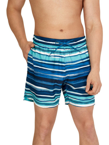 Traje De Baño Speedo Hombre Azul Short Natación 7784386410