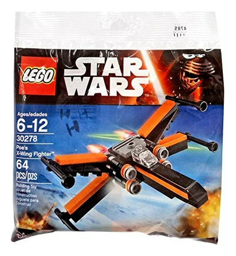 Lego Star Wars Poe's Caza Ala-x Polybag 30278 - 64 Pz