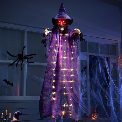 Joyin 72 Halloween Animado Haning Witch Con Esys Iluminados