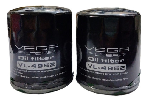 2 Filtro Aceite Vega Vl4952 Trailblazer Cavalier Z24 Sunfire