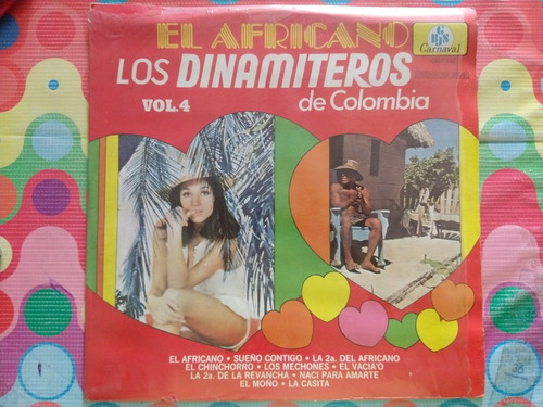 Los Dinamiteros De Colombia Vol.4 Lp El Africano Y