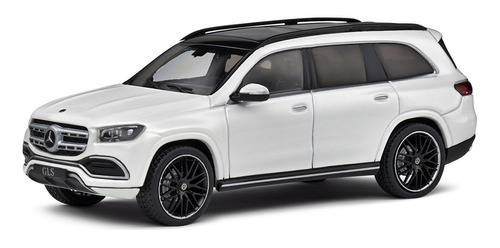 Miniatura Mercedes Benz Gls X167 Amg 2020 Branco 1:43 Solido