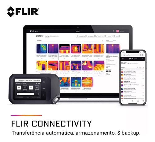 Câmera Termográfica 19.200 Pixels Msx Wi-fi Ignite Flir C5