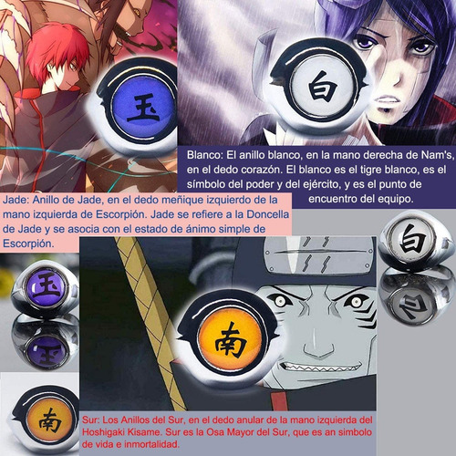 Anillos Miembro Akatsuki Cosplay Anime Naruto 10 Piezas | Meses sin intereses Anillos Miembro Akatsuki Cosplay Anime Naruto 10 Piezas | Meses sin intereses