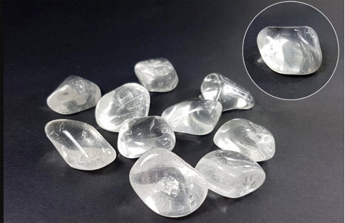 Piedras Roladas Cuarzo Cristal X 100 Grs- Llama Sagrada