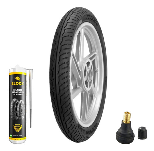 Pneu 80/100-18 47p City Dragon Pirelli + Selante + Bico