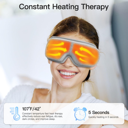Masajeador De Ojos Ivolconn Con Calor, Compresión Y Vibració