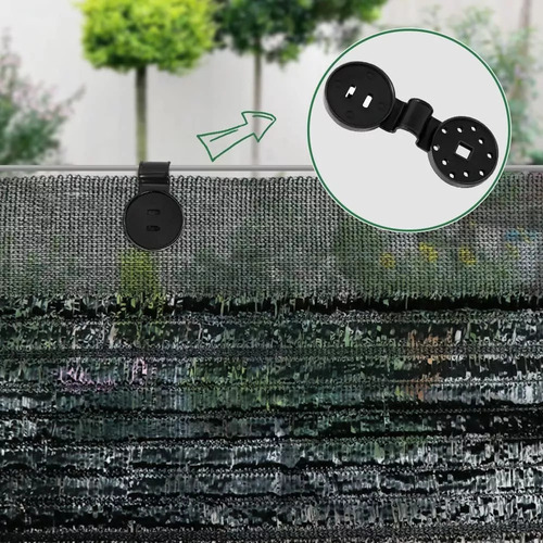50 Peças De Tecido Lock Grip Sun Shade Net Fix Shade