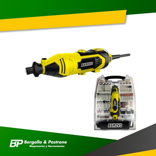 Imagen 2 de 10 de Minitorno Barovo 135w 8000-13000rpm Con 234 Piezas + Maletín