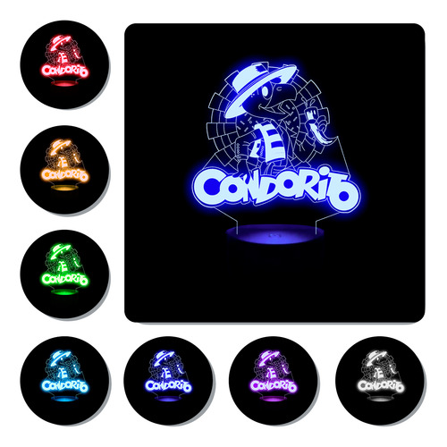 Lámpara Mesa 3d Condorito 18 Sept +pilas