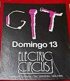 Git   Publicidad  Show    Electric Circus Años 80