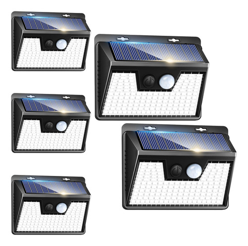 Luces Solares Exteriores Con Sensor Movimiento, 140 Led, 500