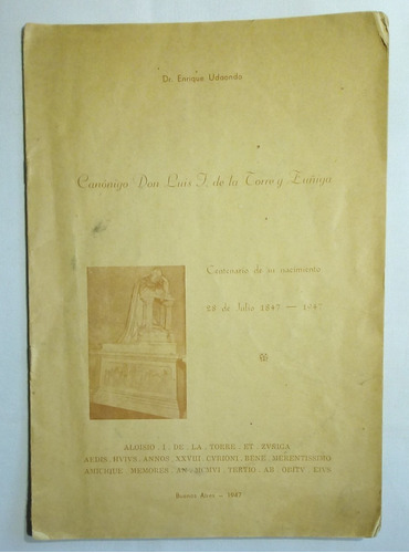 Canónigo Don Luis J. De La Torre Y Zúñiga