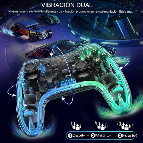 Joy Pad Switch Pro Rgb Compatible Con Pc / Lite / Oled (Reacondicionado)