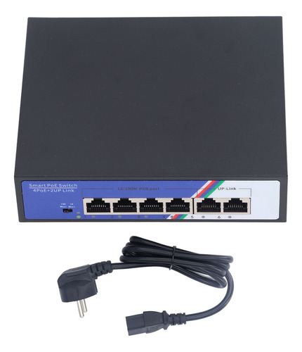 Puerto Poe 6, 1,2 Gbps, Ethernet Plug And Play Metal No Admi