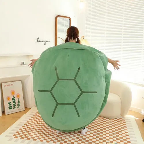 Almohada Gigante De Caparazón De Tortuga – 100 Cm De Peluche Suave – Cojín Portátil Para Cosplay Y Relax – Regalo Para Niños Y Adultos