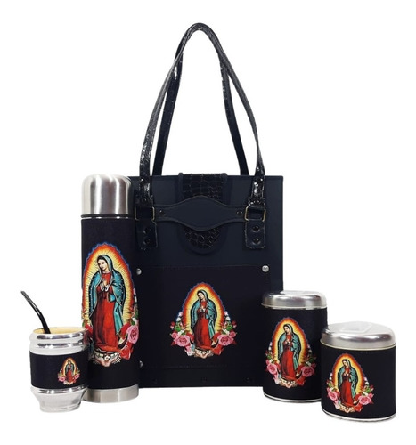 Set Matero Kit De Mate Virgen Maria Jesus Religion