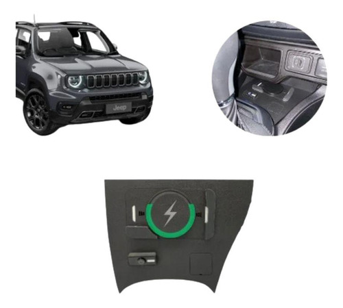 Carregador Veicular Sem Fio Para Jeep Renegade Naftech