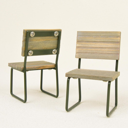 Mini Muebles Rústicos De Simulación Para Silla Individual
