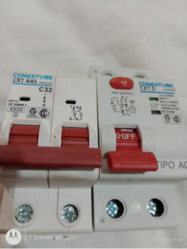 Imagen 4 de 4 de Disyuntor Diferencial Bipolar Conextube 2x63a 300ma