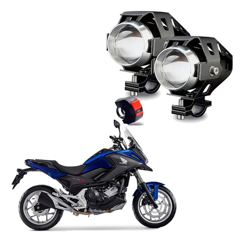 Kit Led Farol Milha Moto Honda Nc 750x 2015 U5