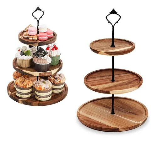 comprar Exhibidor 3 Niveles Soporte Base Para Cupcakes Y Postres