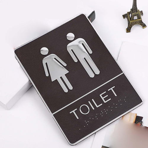 4 Letrero De Baño Diy Con Etiqueta De Marca De Letras