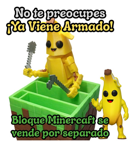 Set Figura Bananin Para Fortnite Temática Dummy 13 Banana
