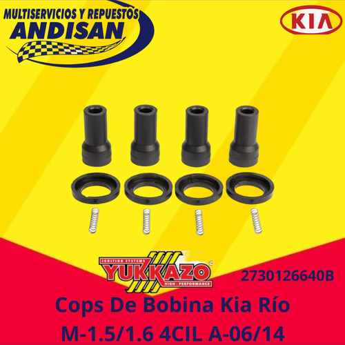 Chupones Bobina Kia Rio Mot 1.5 1.6 Año 06/14 Marca Yukkazo