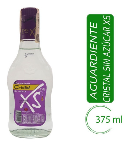 Aguardiente Cristal Xs X375ml - mL a $47