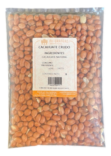 Cacahuate Crudo Sin Tostar 1 Kilogramo