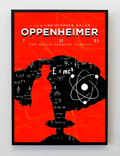 Cuadro 33x48cm Poster Oppenheimer Christopher Nolan