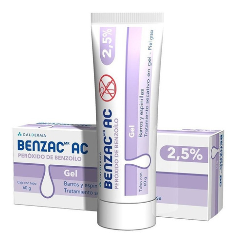 Crema Antiacne Benzac De 2.5% Para Acne En Todas Sus Fases