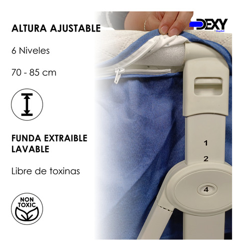 Cuna Corral Colecho Para Bebés Antirreflujo Mecedora