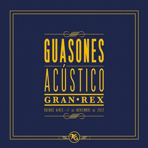 Guasones - Acustico Gran Rex - Cd Igual Nuevo