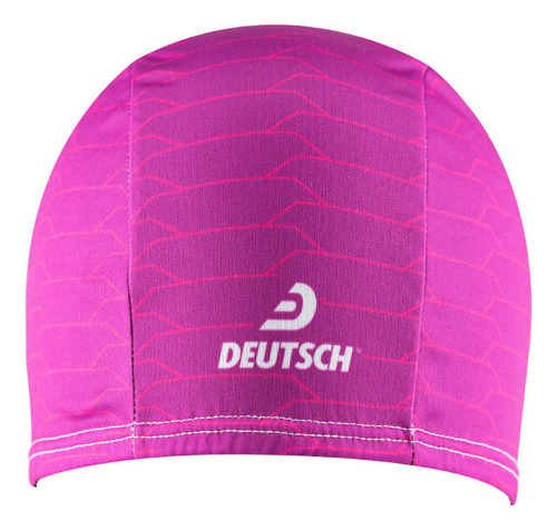 Gorra De Tela Natación Adulto  Deutsch Graph Fucsia