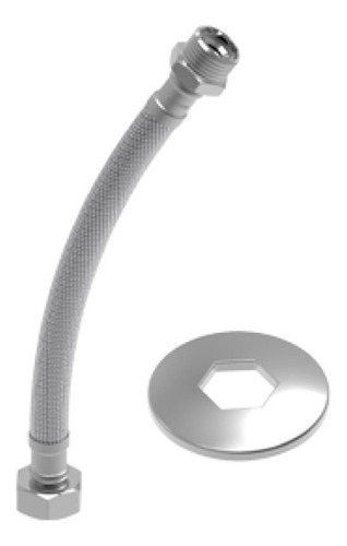 Flexibles Aluminio Incluye Roseta 1/2 60 Cm Amanco
