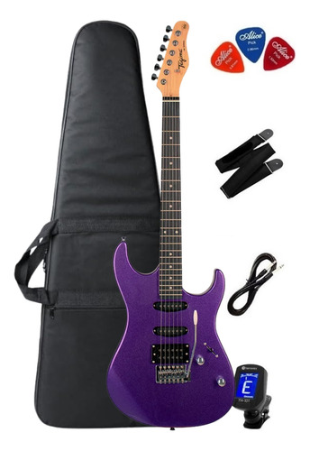 Guitarra Tagima Tg-510 Stratocaster Mpp Metallic Purple Kit Destro Metallic Purple Madeira Técnica